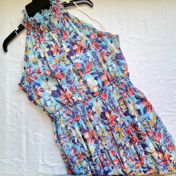 NWT Taylor Chiffon Maxi Dress in Aquamarine Mauve - Picture 4 of 13